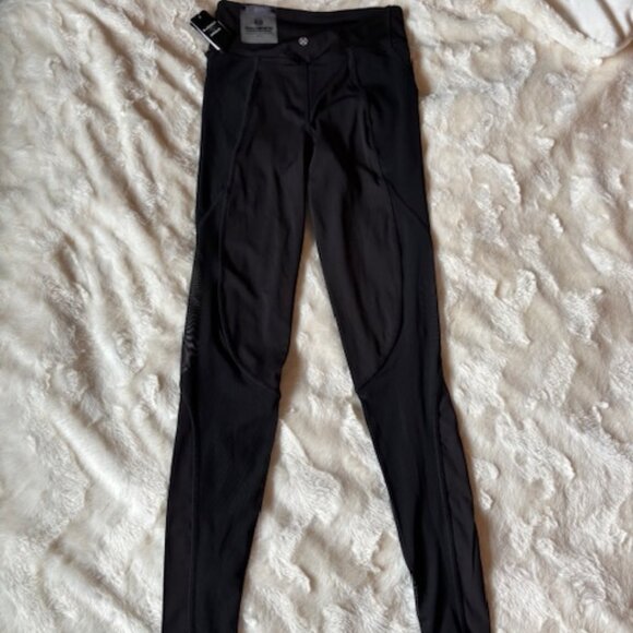 Move Black Compression Athletic Leggings with Mesh Ladies Size S  NWT - Picture 4 of 13